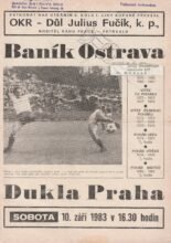 Banik Ostrava v Dukla Prague 10-Sep-1983