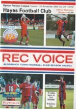 Aldershot Town v Hayes 12-Nov-2002