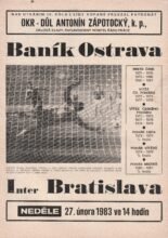 Banik Ostrava v Inter Bratislava 27-Feb-1983