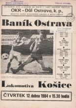 Banik Ostrava v Lokomotiva Kosice 12-Apr-1984