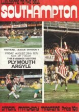 Southampton v Plymouth Argyle 29-Aug-1975