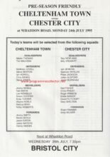 Cheltenham Town v Chester City 24-Jul-1995