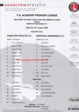 Charlton Athletic Youth v Sheffield Wednesday Youth 20-Aug-2005
