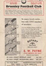 Bromley v Sheppey United 21-Feb-1959