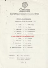 Chelsea Reserves v Southampton Reserves 17-Sep-1980