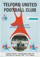 Telford United v Stalybridge Celtic 04-Jan-1997
