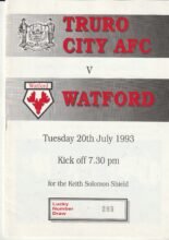 Truro City v Watford 20-Jul-1993