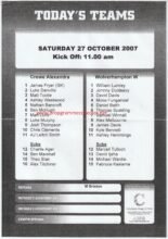 Crewe Alexandra Youth v Wolverhampton Wanderers Youth 27-Oct-2007