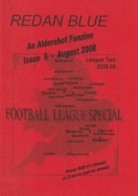 Aldershot Town Redan Blue Fanzine no5 Aug 2008