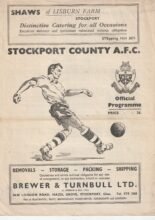 Stockport County v Halifax Town  30-Aug-1954