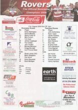 Doncaster Rovers v Tranmere Rovers 21-Aug-2004