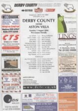 Derby County v Aston Villa 03-Aug-2004