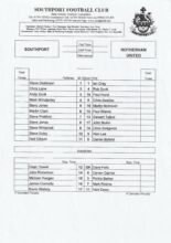 Southport v Rotherham United 2002-03