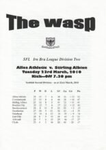 Alloa Athletic v Stirling Albion 23-Mar-2010