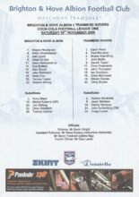 Brighton & Hove Albion v Tranmere Rovers 18-Nov-2006