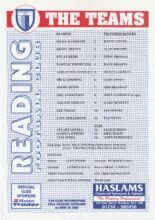Reading v Tranmere Rovers 1995-96