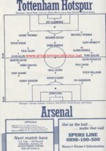 Tottenham Hotspur v Arsenal 04-Jan-1987