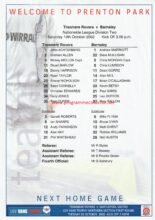 Tranmere Rovers v Barnsley 19-Oct-2002