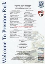 Tranmere Rovers v AFC Bournemouth 01-Nov-2003