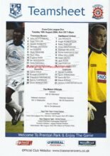 Tranmere Rovers v Hartlepool United 10-Aug-2004