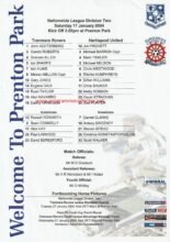 Tranmere Rovers v Hartlepool United 17-Jan-2004