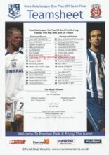 Tranmere Rovers v Hartlepool United 17-May-2005