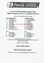 Milton Keynes Dons v Tranmere Rovers 07-May-2005