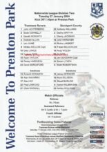 Tranmere Rovers v Stockport County 27-Jan-2004