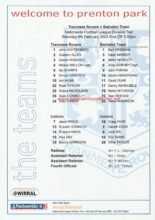 Tranmere Rovers v Swindon Town 08-Feb-2003