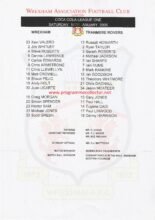 Wrexham v Tranmere Rovers 15-Jan-2005