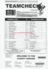 Swindon Town v Tranmere Rovers 15-Apr-2000
