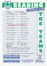 Reading v Tranmere Rovers 1996-97