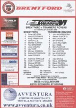 Brentford v Tranmere Rovers 20-Aug-2005