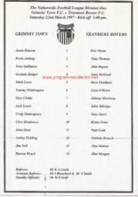 Grimsby Town v Tranmere Rovers 22-Mar-1997