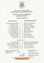 Luton Town v Tranmere Rovers 29-Jan-2005