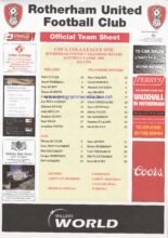 Rotherham United v Tranmere Rovers 08-Apr-2006