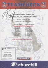 Crystal Palace v West Ham United 12-Apr-2004