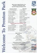 Tranmere Rovers v Wrexham 27-Sep-2003