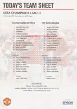 Manchester United v PSV Eindhoven 25-Nov-2015