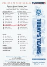 Tranmere Rovers v Swindon Town 22-Feb-2002