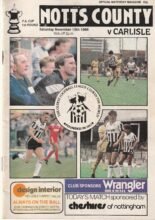 Notts County v Carlisle United 15-Nov-1986