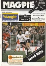 Notts County v Mansfield Town 20-Mar-1986