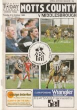 Notts County v Middlesbrough 21-Oct-1986