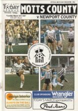 Notts County v Newport County 03-Mar-1987