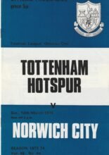 Tottenham Hotspur v Norwich City 16-Mar-1974