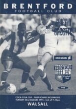 Brentford v Walsall 22-Aug-1995