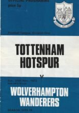 Tottenham Hotspur v Wolverhampton Wanderers 24-Nov-1973