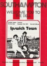 Southampton v Ipswich Town 15-Dec-1973