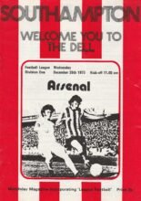 Southampton v Arsenal 26-Dec-1973