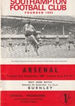 Southampton v Arsenal 02-Sep-1969